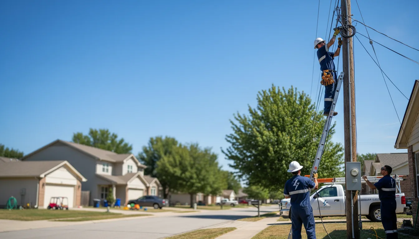 Residential electrician providing installation services in Laughlin Afb, TX